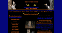 Desktop Screenshot of coonhound-classifieds.com