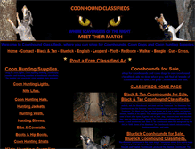 Tablet Screenshot of coonhound-classifieds.com